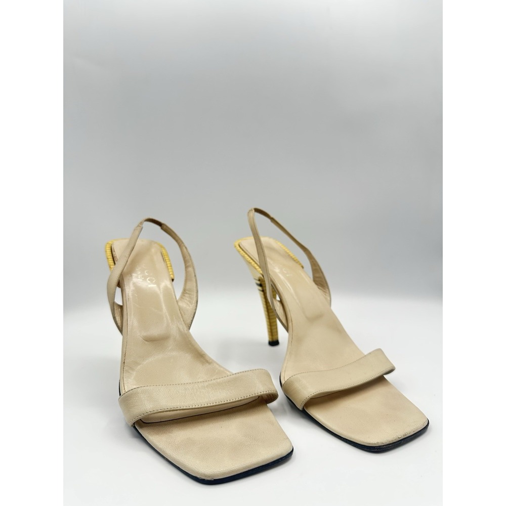 Vintage Gucci Tom Ford Era Slingback Sandals Women's Designer Shoes